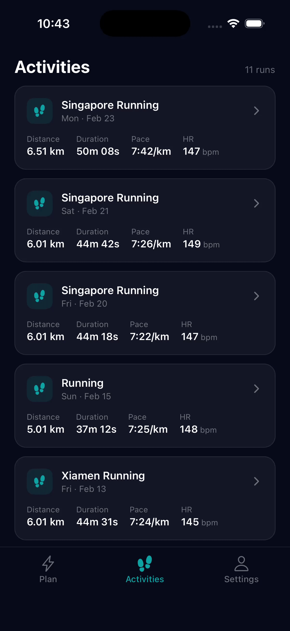 Runova activities demo